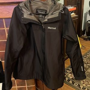 Marmot black raincoat with GoreTex - size XL/TG